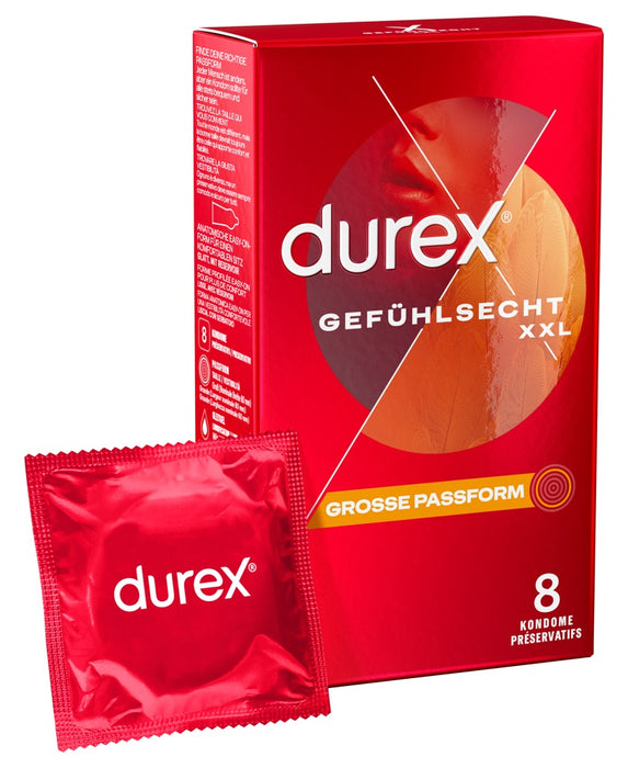 Durex Gefühlsecht extra groß 8