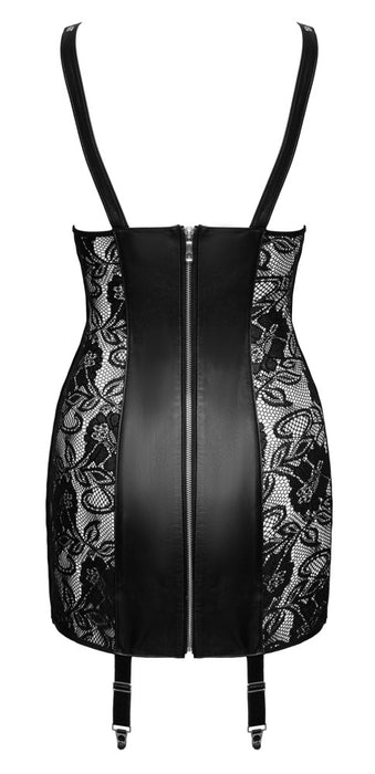 Leder Minikleid busenfrei M