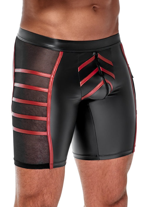 Herren Shorts Schwarz/Rot 2XL