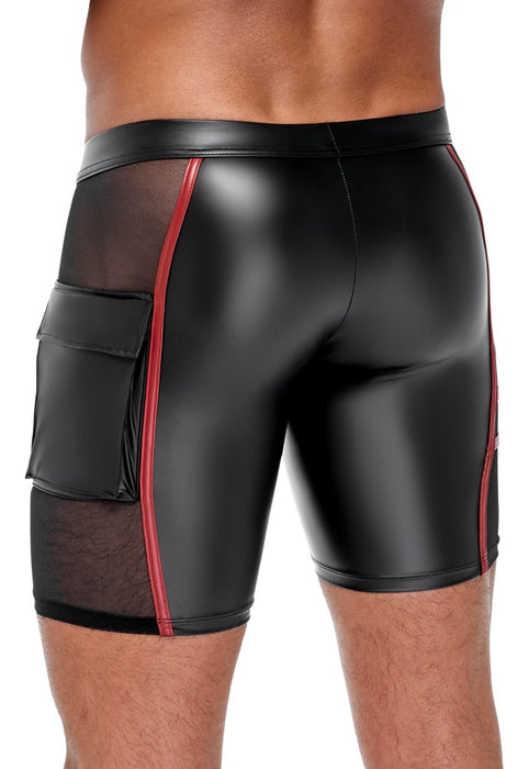 Herren Shorts Schwarz/Rot 2XL