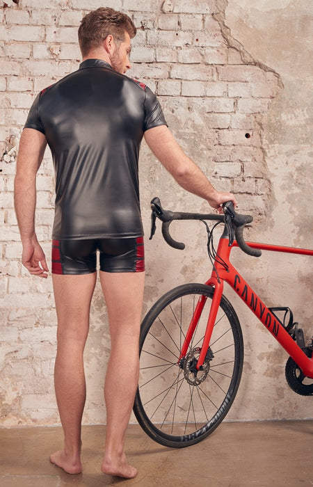 Herren Shirt schwarz/rot XL