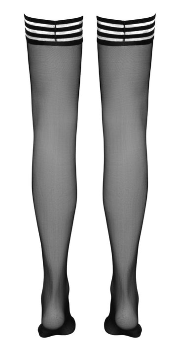 Halterlose Strümpfe schwarz 2