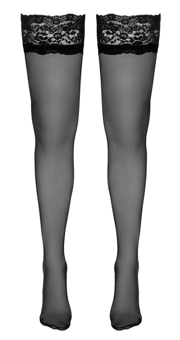 Halterlose Strümpfe schwarz 2