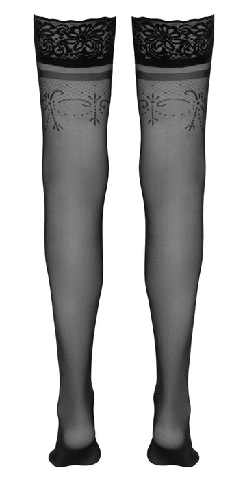 Halterlose Strümpfe schwarz 2