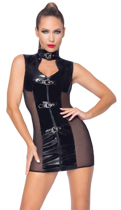 Lack Kleid Schnalle XL
