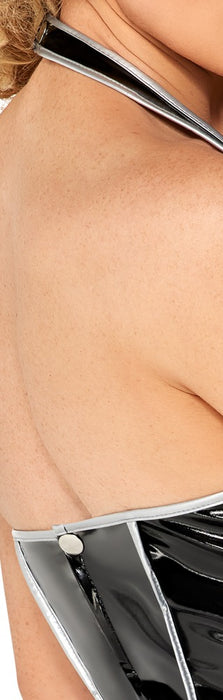 Lack Kleid mit silber S