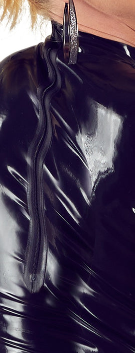 Latex Minikleid schwarz M